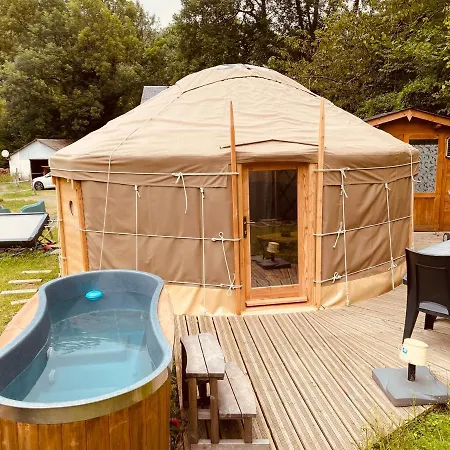 Yourte Et Son Bain Nordique Frechet-Aure Buitenkant foto
